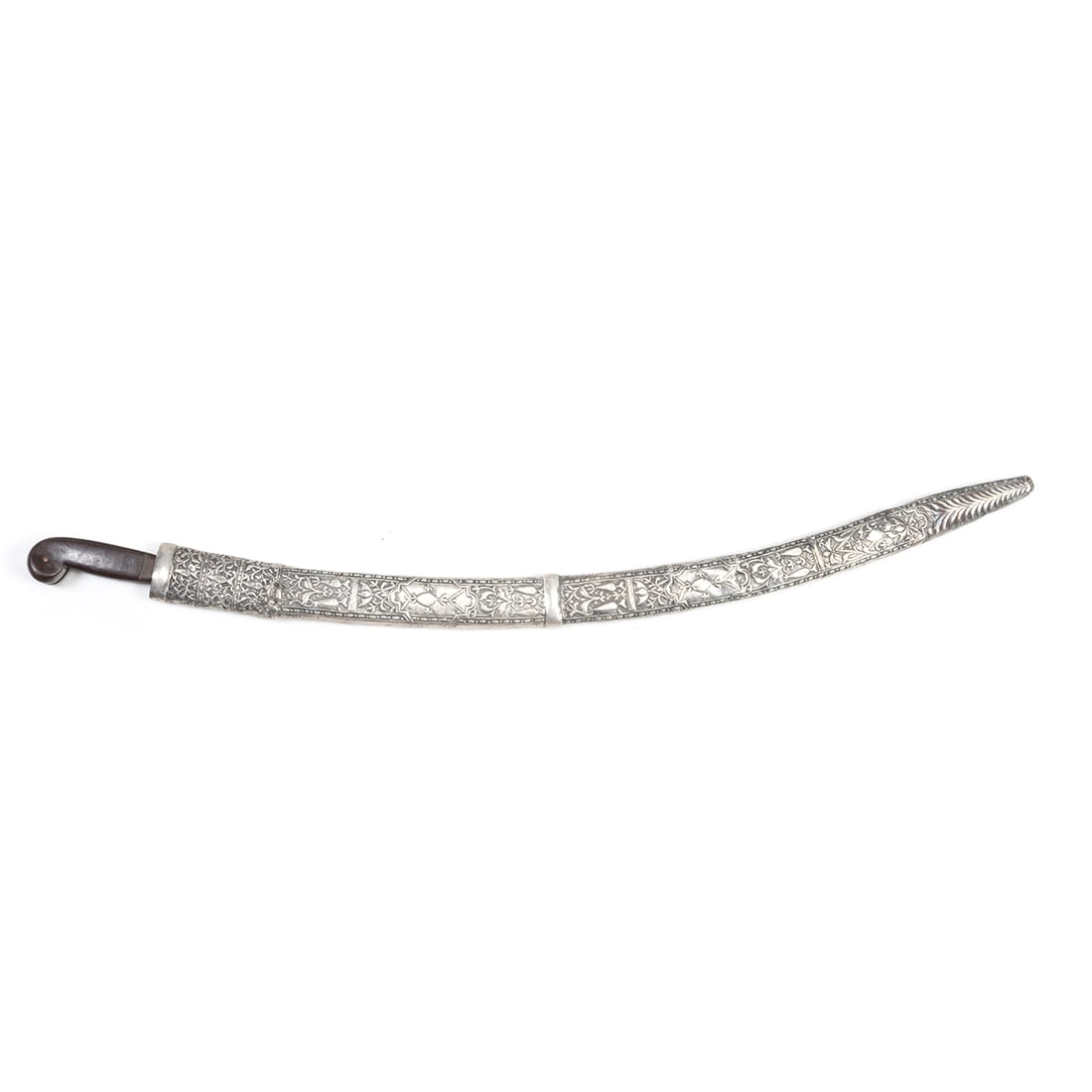 Shamshir Type Sword with Silver Sheath. (1 of 6)