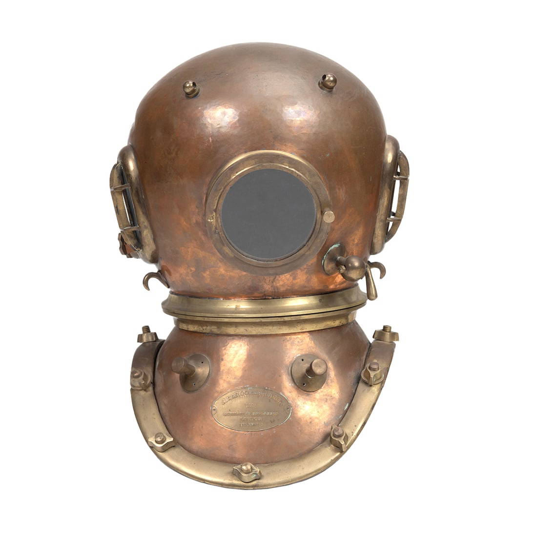 Siebe Gorman Copper And Brass Diving Helmet. Auction