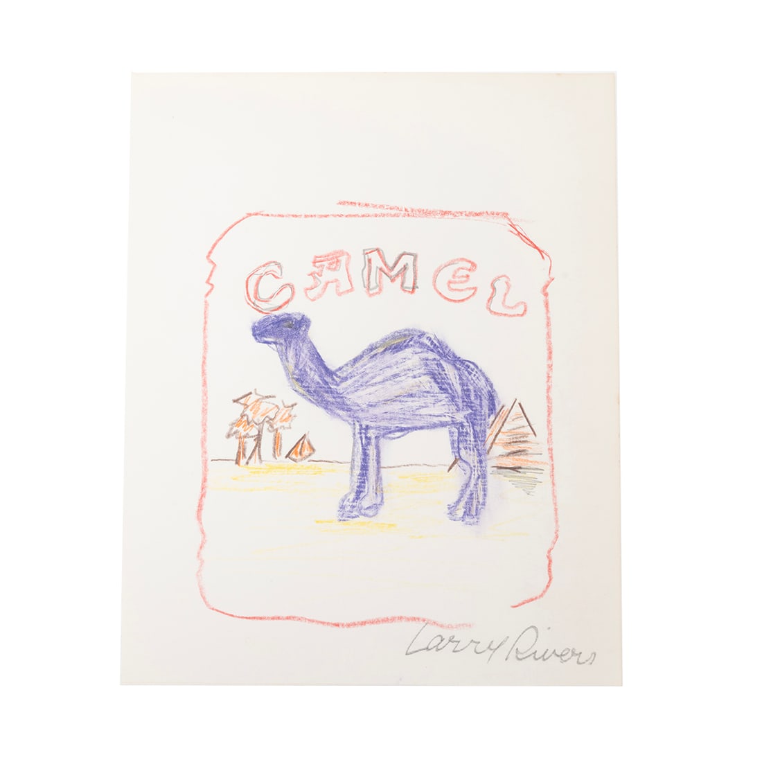 Larry Rivers, Camel, drawing (1 of 2)