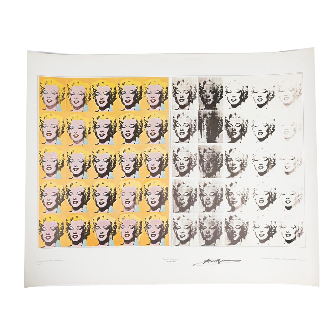 Andy Warhol, autographed poster, Marilyn Monroe (1 of 2)