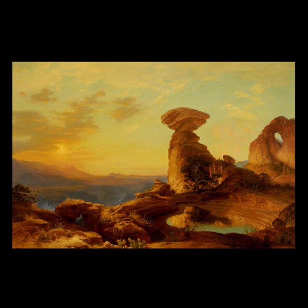 D. MICHAEL MCCARTHY "Desert Solitaire": D. MICHAEL MCCARTHY (American b.1951) "Desert Solitaire, 1981" Oil on canvas. 24 x 36 inches/ 61 x 91.5 centimeters. Signed lower right "D.M. McCarthy, 1981" Frame: 31 x 43 inches/ 78.7 x 109.2 centim