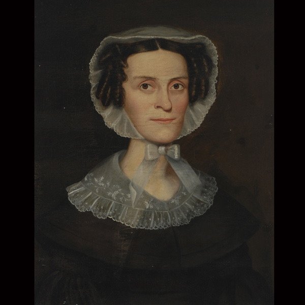 Anonymous Limner "Rebecca Smith": Anonymous Limner (19th Century) "Rebecca Smith" Oil on canvas. 28 x 22 inches/ 71.1 x 55.9 centimeters. Frame: 33 x 27.25 inches/ 83.8 x 69.2 centimeters.