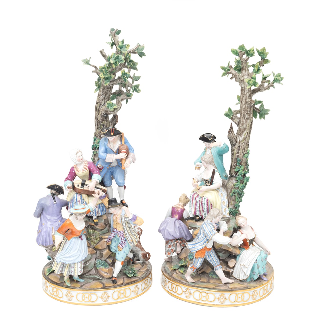 Two Meissen Porcelain Emblematic Figural Groups (1 of 4)