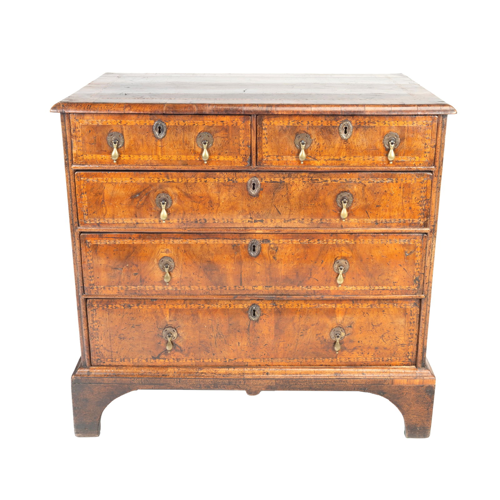 Late 18th Century Continental Inlaid Chest of Drawers (1 of 3)