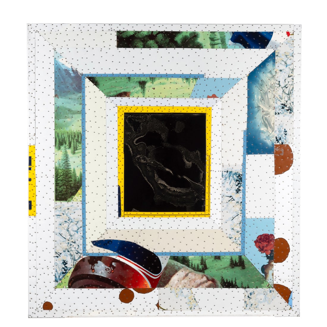 Tony Berlant, Bird Song 60, metal collage on plywood (1 of 4)