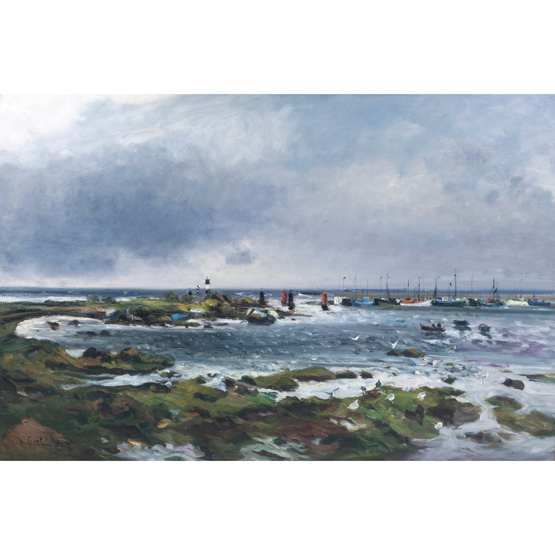 Gaston Sebire, Le Port, oil (1 of 7)