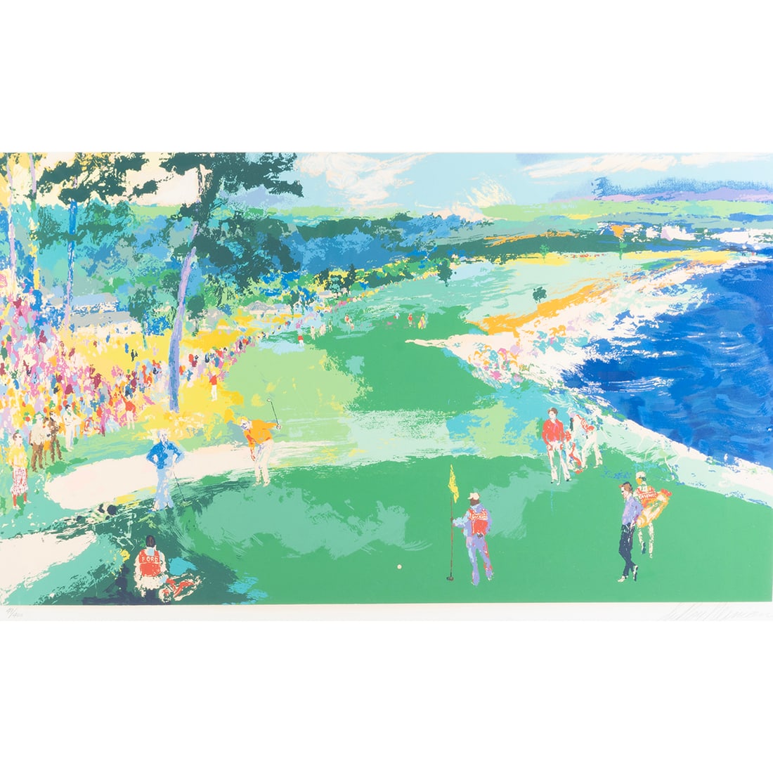 LeRoy Neiman, The 18th at Pebble Beach, serigraph (1 of 4)