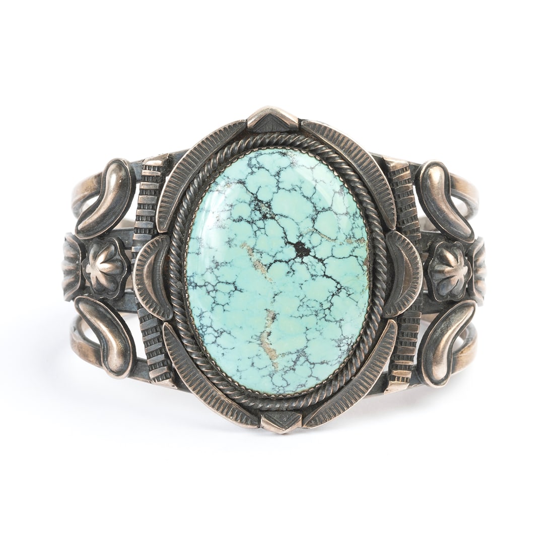 Native American Begay Turquoise, Sterling Bracelet (1 of 3)