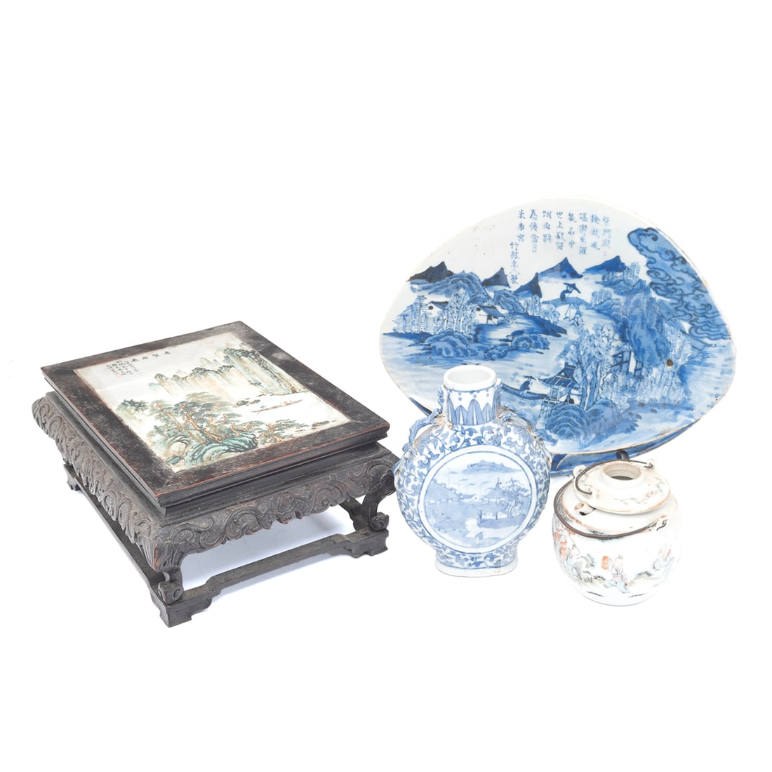 Group of Four Chinese Assorted Porcelains (1 of 5)