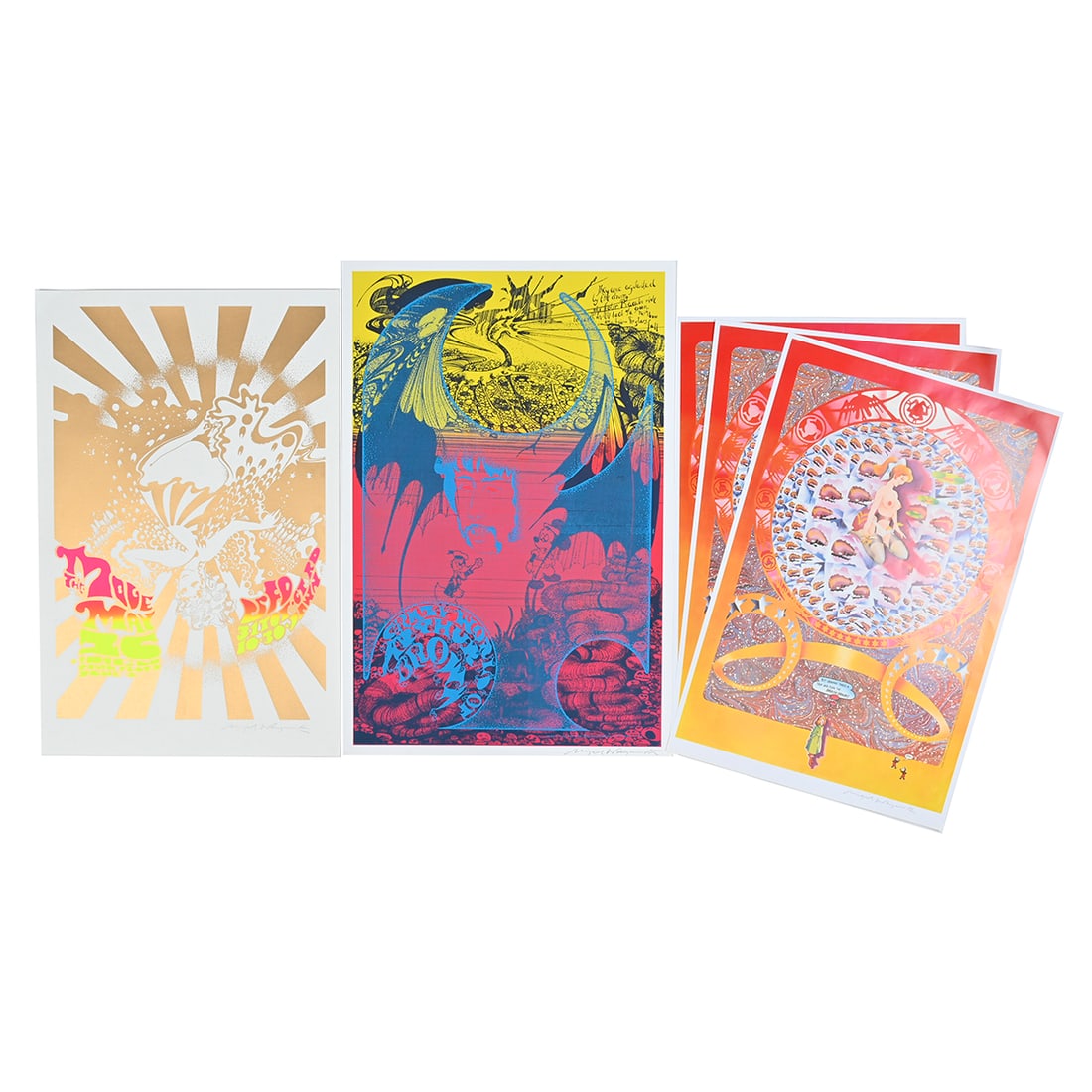 Five Hapshash Signed Concert Posters (1 of 3)