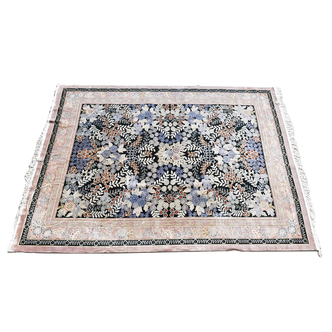 Modern Part-Silk Sculpted Carpet (1 of 3)