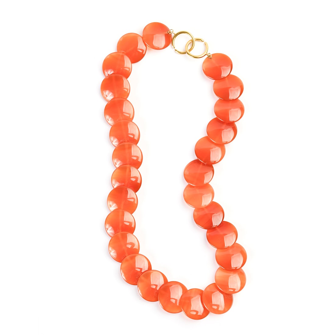 Tiffany & Co. Carnelian, 18k Yellow Gold Necklace. (1 of 2)