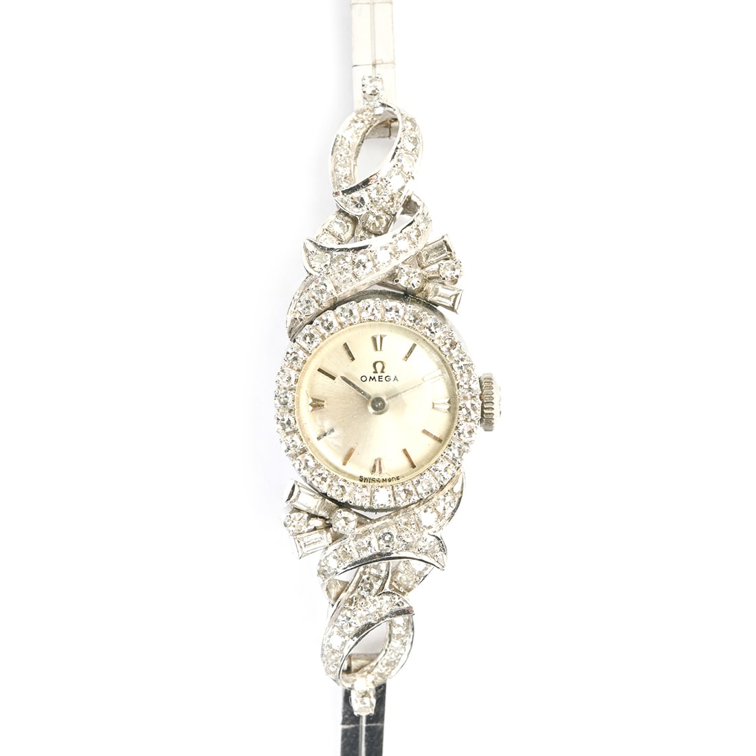 Ladies Omega Diamond, 14k White Gold Wristwatch. (1 of 4)