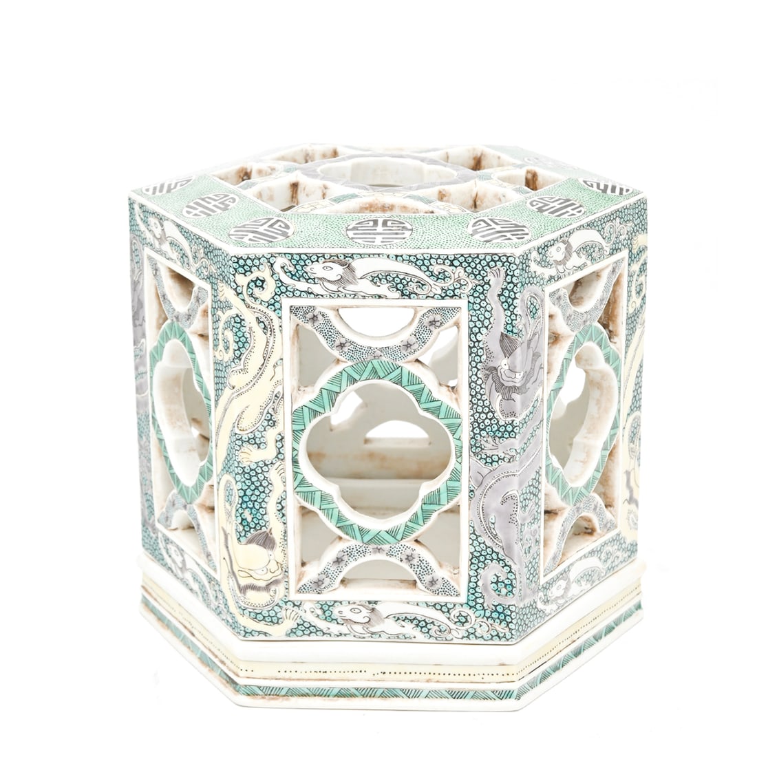 Chinese Famille-Verte Incense Burner (1 of 3)