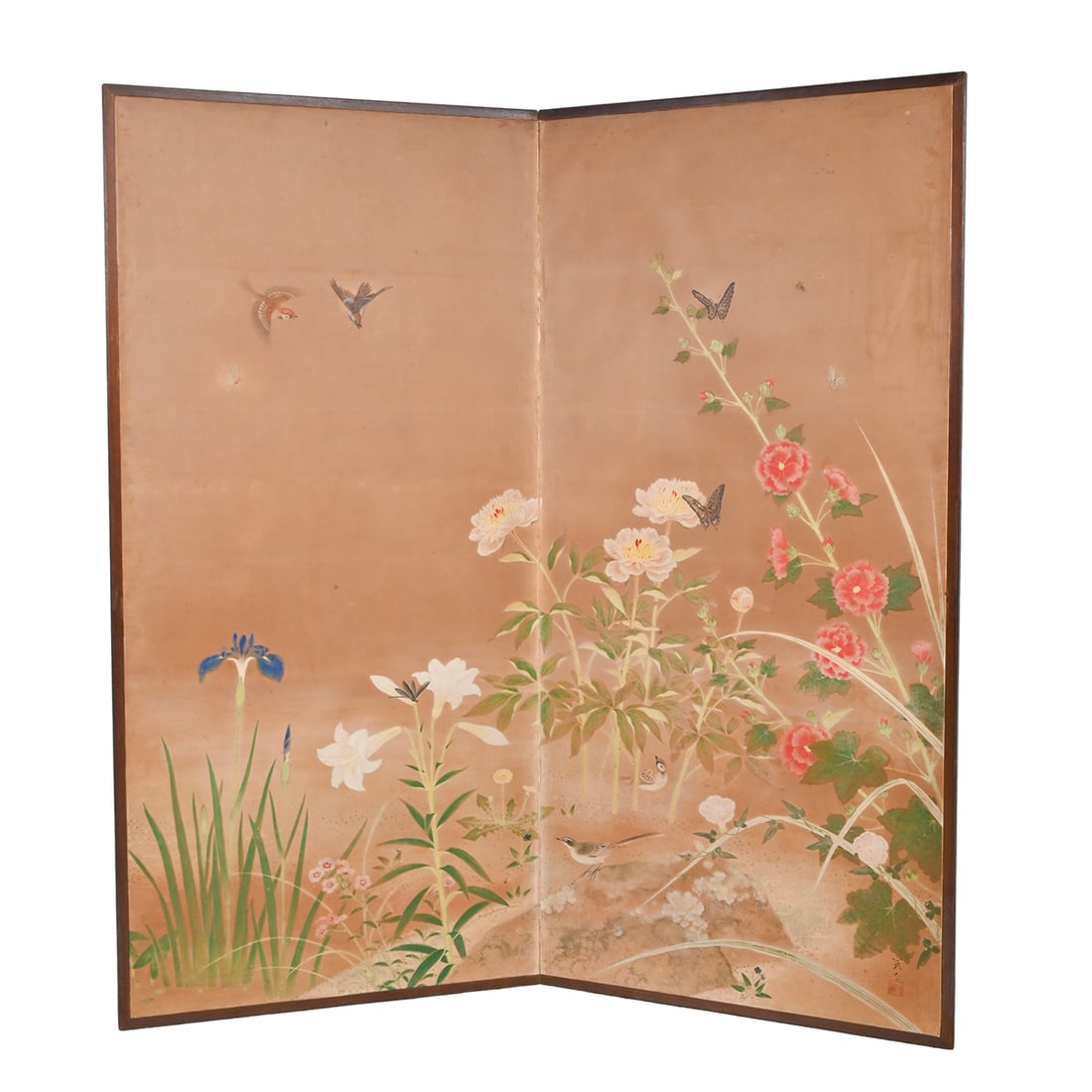 A Japanese Two-Panel Folding Screen (1 of 3)