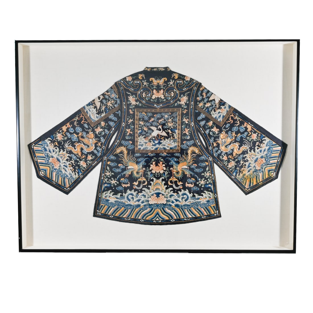 A Framed Chinese Court Vest With Rank Badges Auction