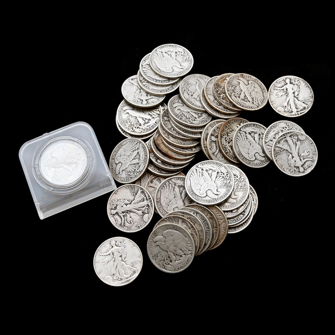 US Walking Liberty Half Dollars(50) Common Dates. (1 of 1)