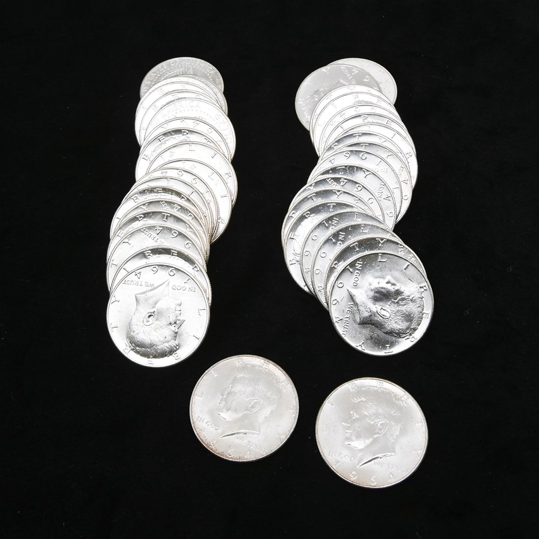 US 1964 Kennedy Half Dollars (40). (1 of 1)