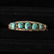 253: 4 TURQUOISE, DIAMOND, 14K Y/G JEWELRY ITEMS. - 2