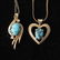 253: 4 TURQUOISE, DIAMOND, 14K Y/G JEWELRY ITEMS. - 4