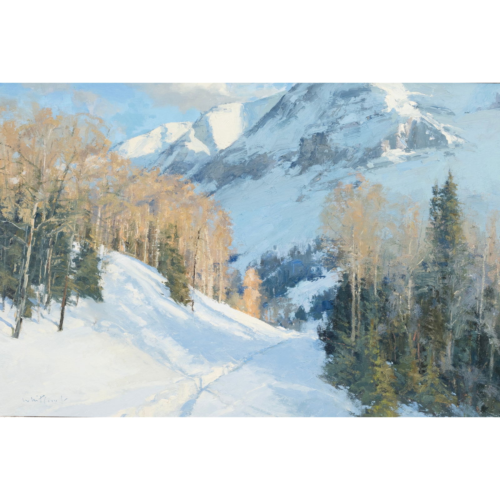 Skip Whitcomb, Trail Into the Back Country, oil (1 of 3)