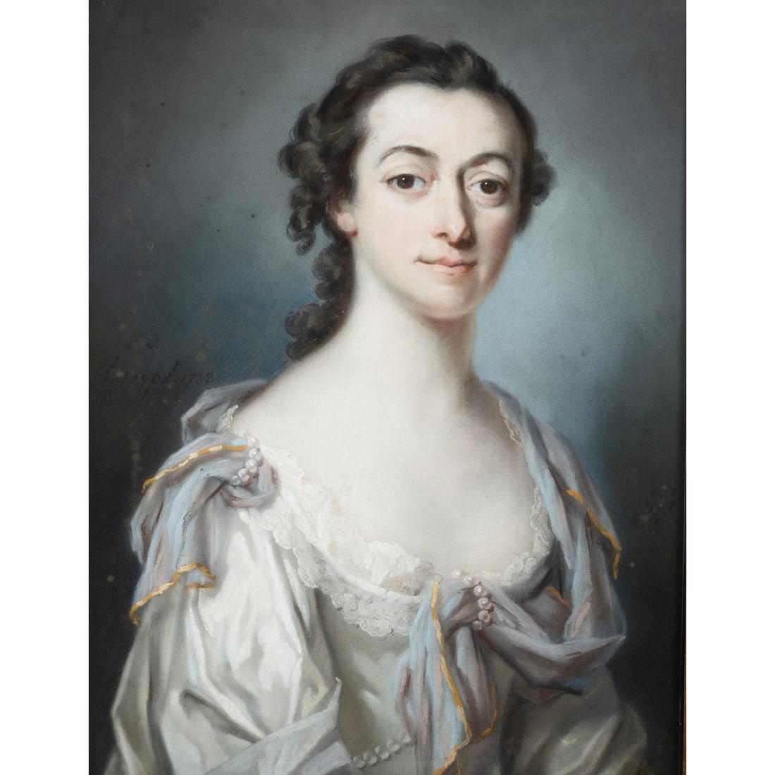 Francis Cotes, Portrait, pastel on paper (1 of 3)