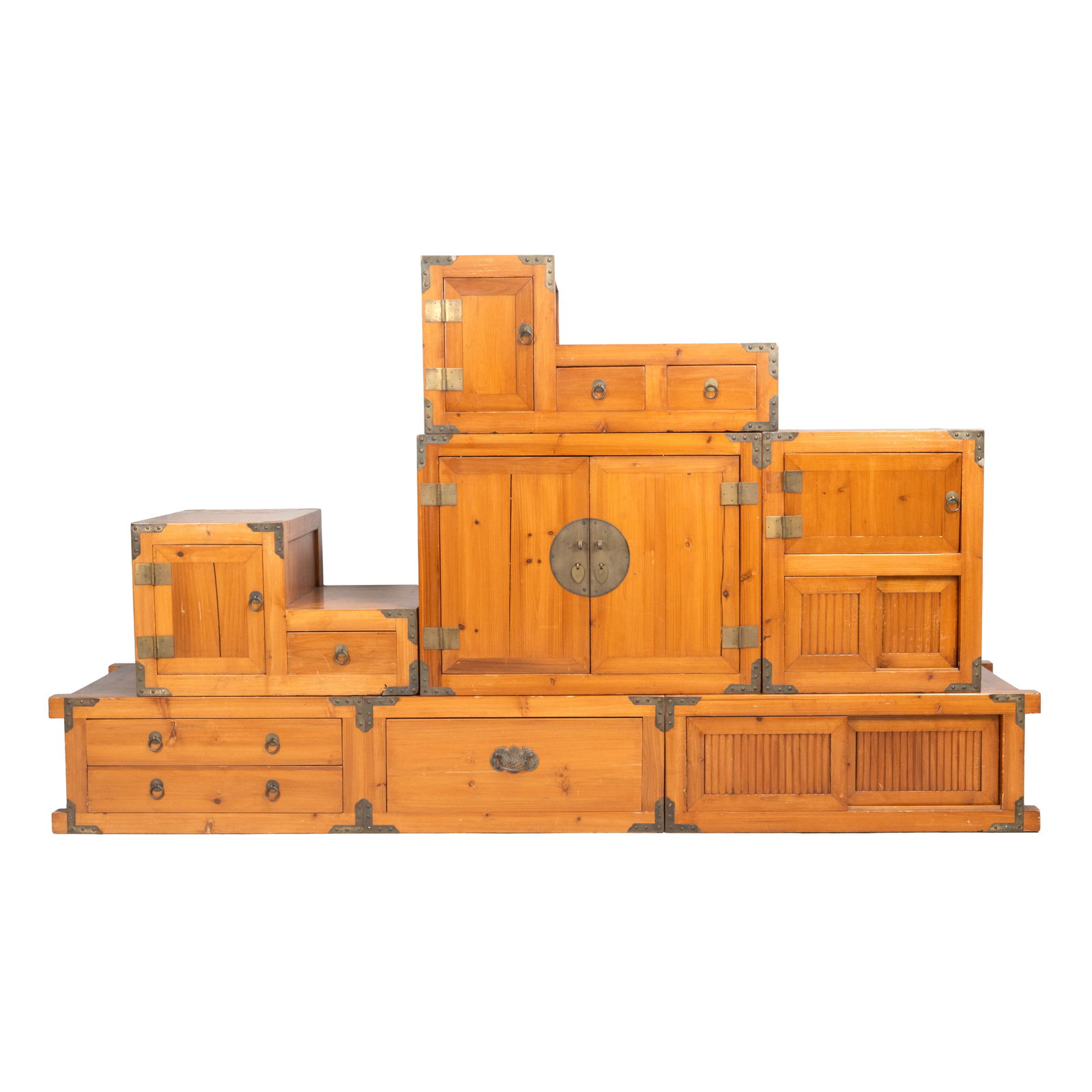 Japanese Step Tansu Cabinet (1 of 2)