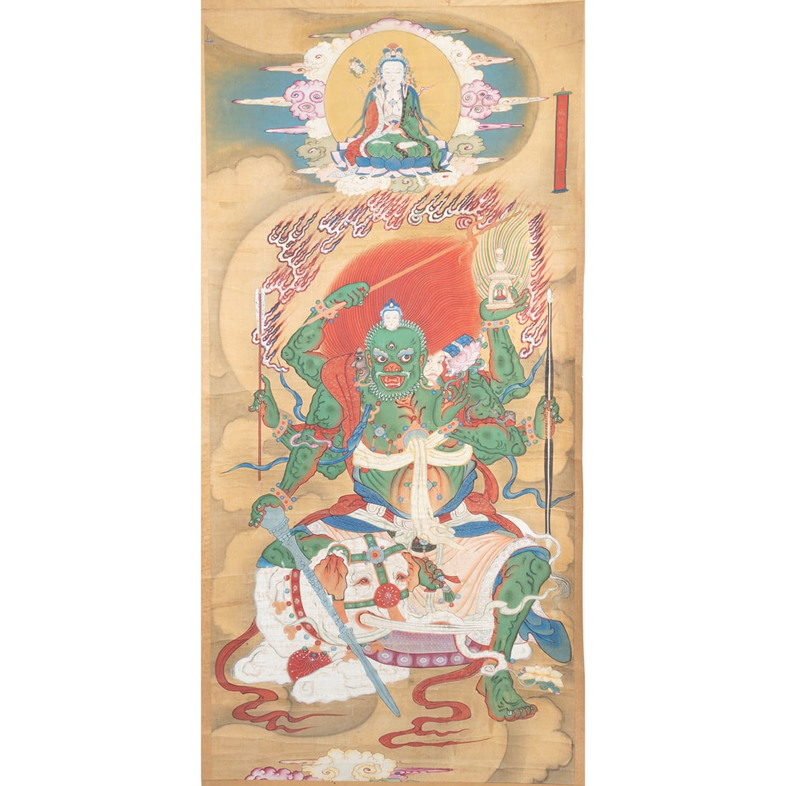 Anonymous Artist: Chinese Painted Hanging Scroll (1 of 2)