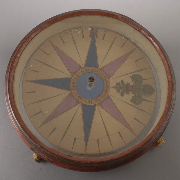 Iver Jensen Ship's Compass, 18th/19th Century: Iver Jensen Ship's Compass, 18th/19th Century {Diameter 18 inches} [Broken dial]