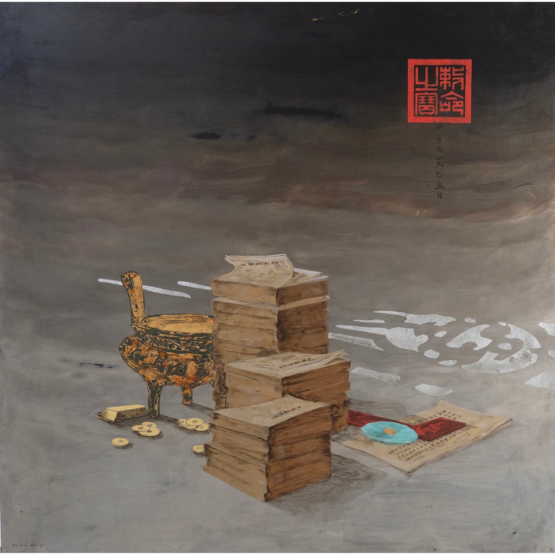 Bui Huu Hung, Still Life, lacquer (1 of 4)