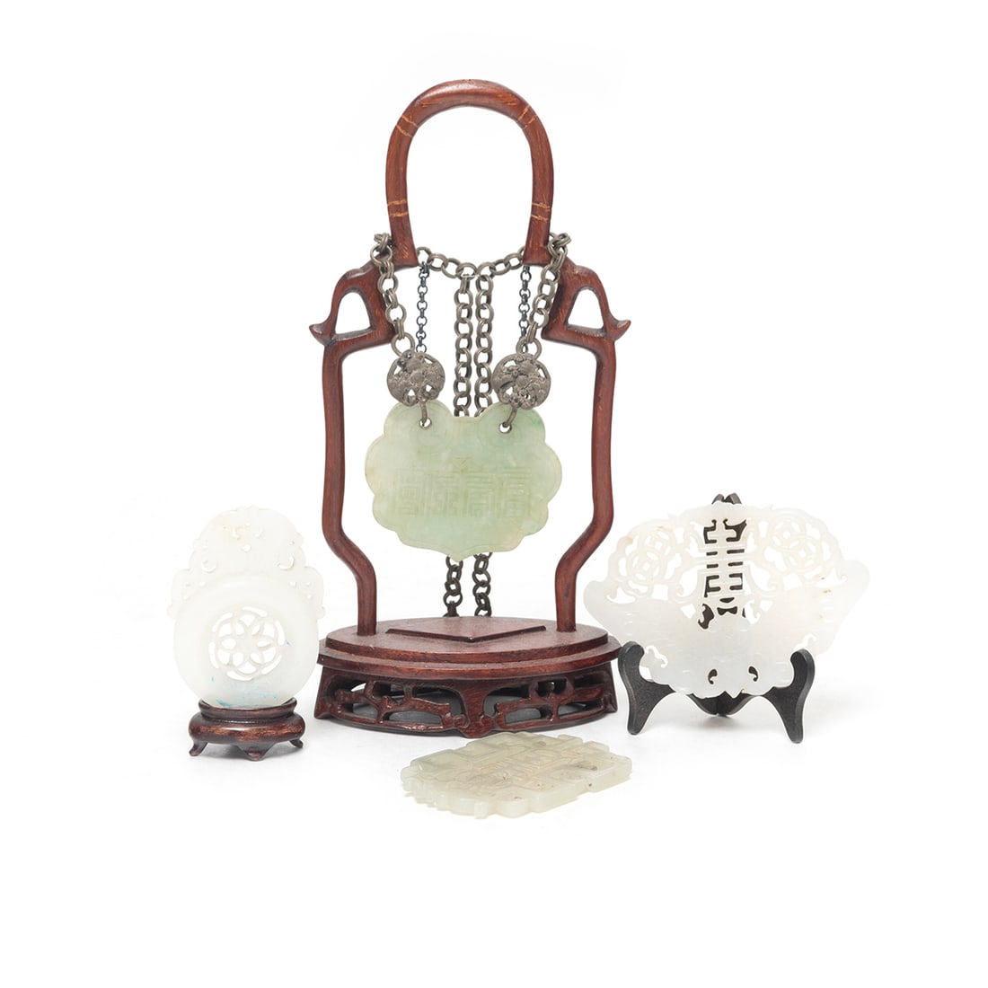 Group of Chinese Carved Jade Pendants (1 of 3)