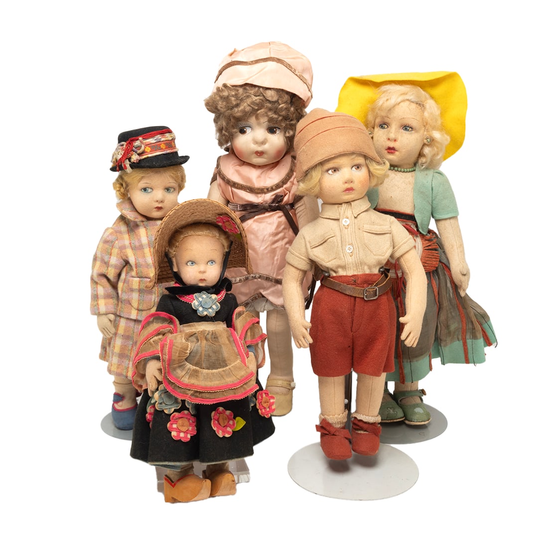 Five Lenci Dolls From 1930s (1 of 3)