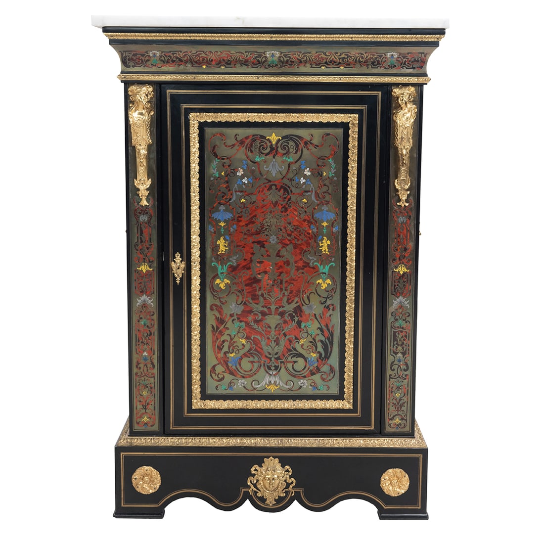 Napoleon III Style Ebonized Cabinet (1 of 3)