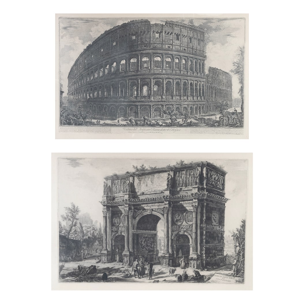 Giovanni Battista Piranesi, two etchings (1 of 3)
