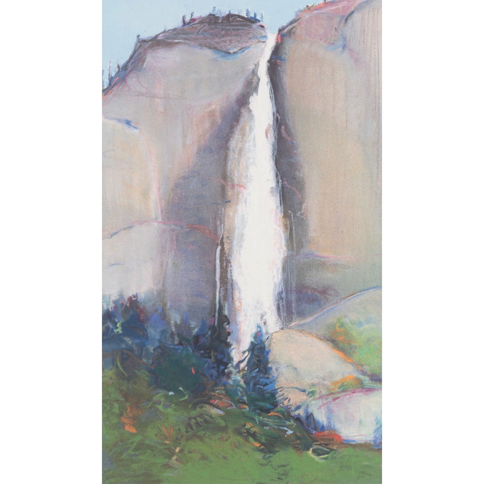 Gregory Kondos, Yosemite Falls, 1990, lithograph (1 of 5)