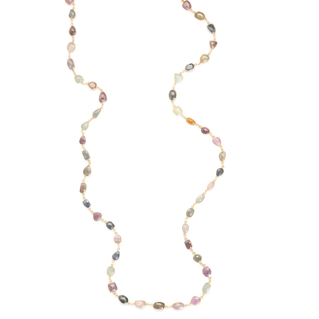Multicolored Sapphire, Vermeil Necklace. (1 of 3)