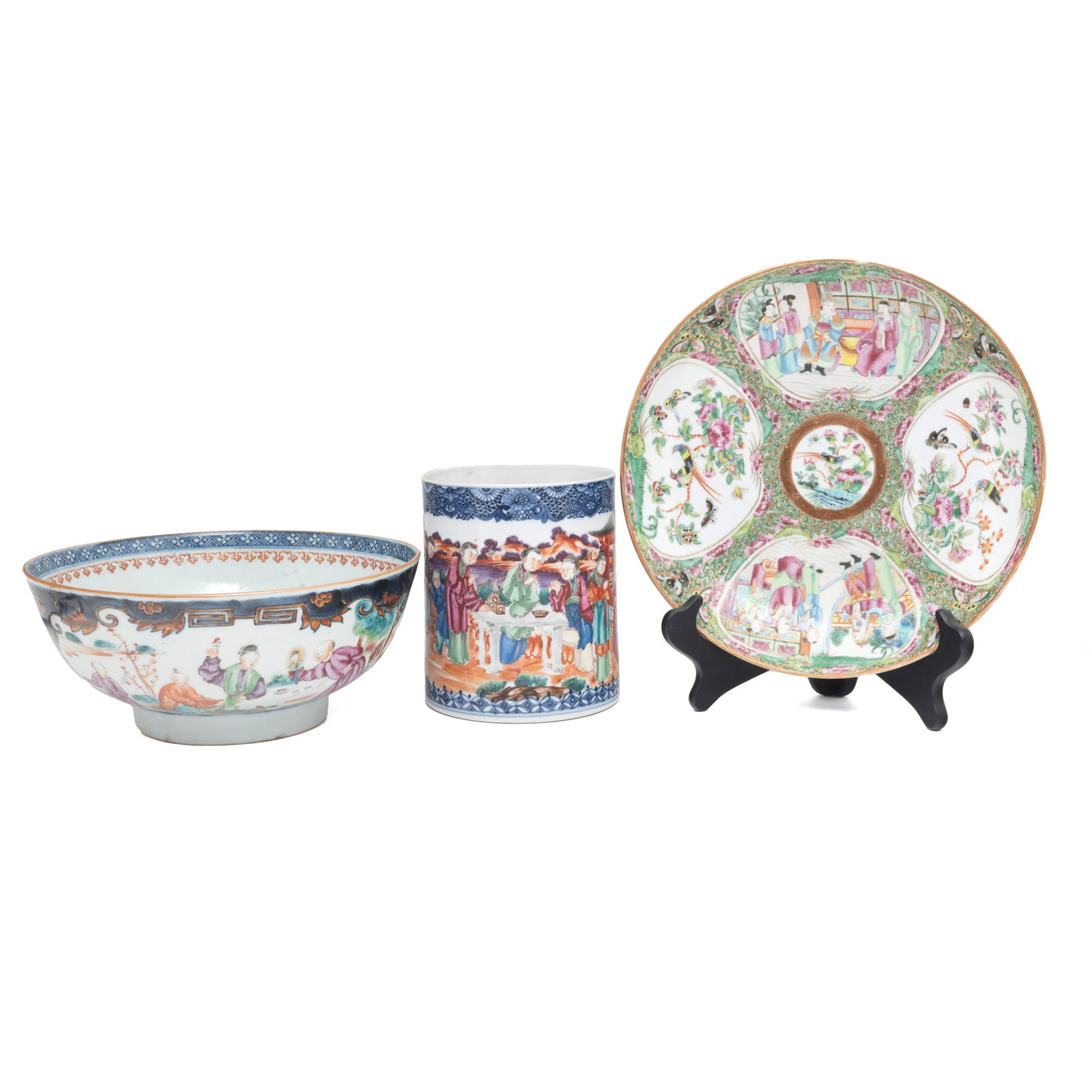 Three Chinese Export Porcelain Items (1 of 3)