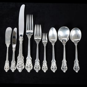 Wallace Grande Baroque Sterling Silver Flatware Set