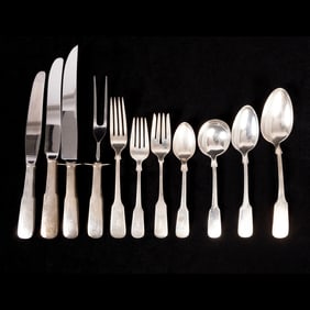 International and Gorham Fiddle Sterling Flatware