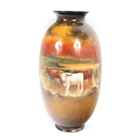 Doulton Pottery Vase Painted by Harry Morrey