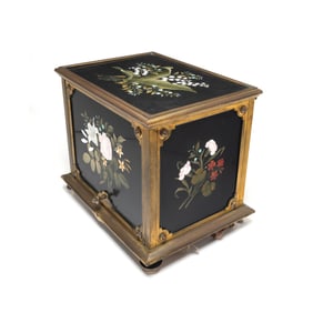 Napoleon III Gilt Brass and Pietra Dura Tantalus