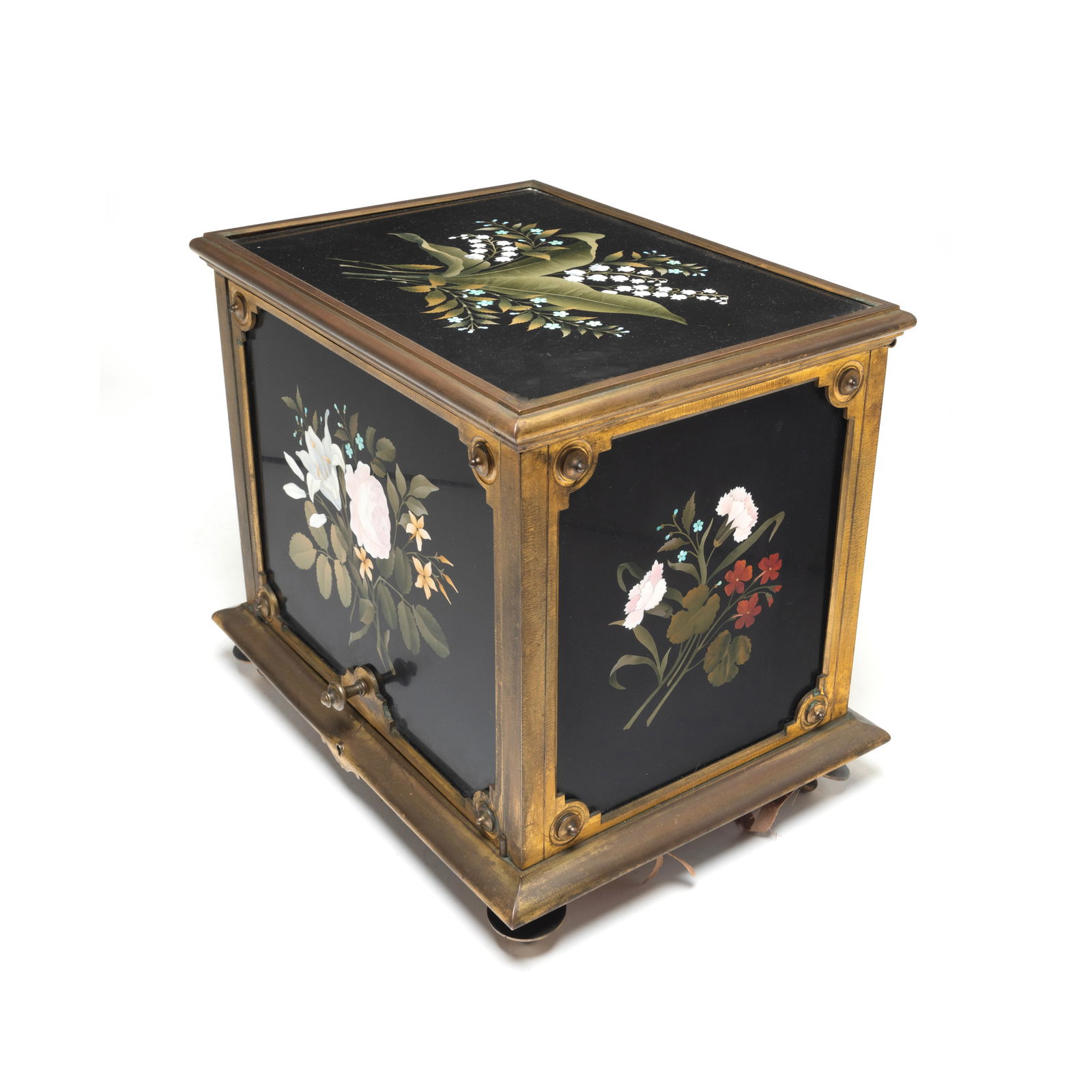 Napoleon III Gilt Brass and Pietra Dura Tantalus (1 of 6)