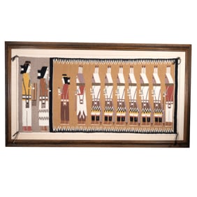 Modern Framed Yei by Della Woody for Chai