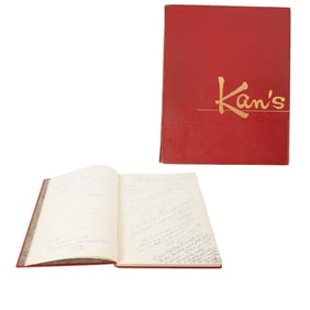 Kan's San Francisco Restaurant Autograph Book