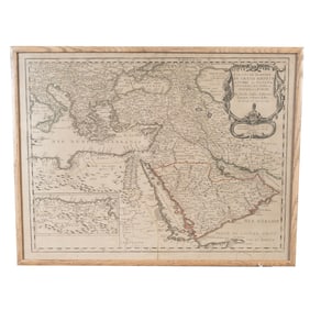 Framed Sanson "Estats De L'Empire" Antique Map