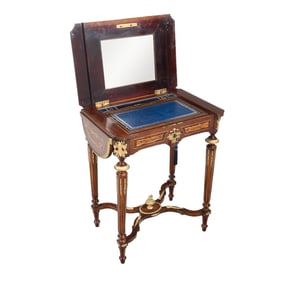 19th Century Louis XVI Style Inlaid Work Table