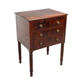American Classical Flame Mahogany Work Table