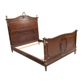 Louis XVI Style Marquetry and Ormolu Bed