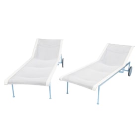 Pair of Richard Schultz for Knoll Chaise Lounges