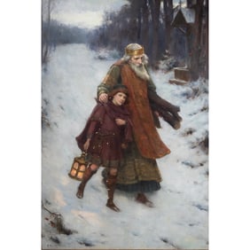 George Sheridan Knowles, Good King Wencelas, oil